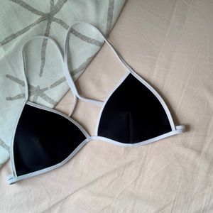 B&W Victoria’s Secret Triangle Bikini Top